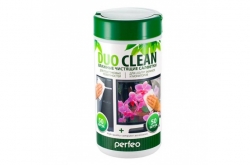 Чистящие салфетки Perfeo Duo Clean для пластиковых поверхностей (50шт) и для мониторов (50 шт)