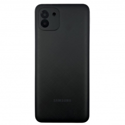 Задняя крышка для Samsung A03 SM-A035, черная Задняя крышка для Samsung A03 SM-A035, черная
