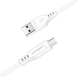 USB кабель micro USB ACEFAST C3-09 (120см. 2.4A), белый