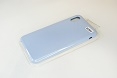 Чехол силиконовый гладкий Soft Touch iPhone XS Max, голубой (без логотипа)