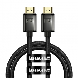 Кабель HDMI 8K High Definition BASEUS (Zinc alloy) 1 м, черный Кабель HDMI 8K High Definition BASEUS (Zinc alloy) 1 м, черный