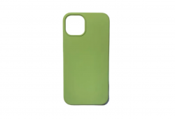 Чехол силиконовый гладкий Soft Touch iPhone 13, зеленый №1
