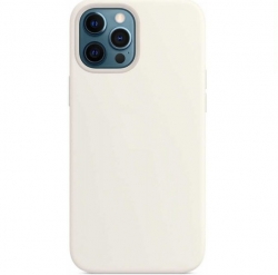 Чехол силиконовый MagSafe Soft Touch с анимацией iPhone 12 Pro Max, белый