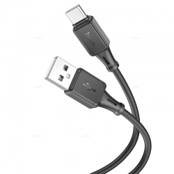 USB кабель Type-C HOCO X101 Assistant silicone (100см, 3.0A), черный