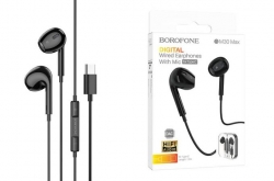 Наушники проводные BOROFONE BM30 Max Acoustic 3.5mm, черные