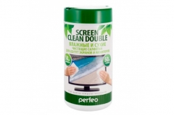 Чистящие салфетки Perfeo Screen Clean Double для ухода за ЖК экранами и мониторами Чистящие салфетки Perfeo Screen Clean Double для ухода за ЖК экранами и мониторами