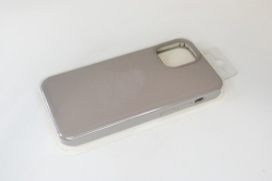 Чехол силиконовый гладкий Soft Touch iPhone 12 mini, серый №23 (закрытый низ)