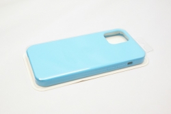 Чехол силиконовый гладкий Soft Touch iPhone 12/ 12 Pro, голубой №16