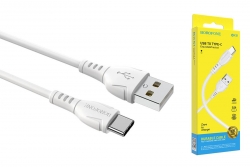 USB кабель Type-C BOROFONE BX51 Triumph (100см), белый USB кабель Type-C BOROFONE BX51 Triumph (100см), белый