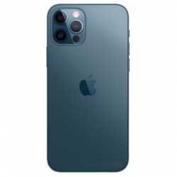 Задняя крышка iPhone 12 Pro Max стеклянная, легкая установка, синий (литое стекло) (Org)