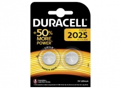 Батарейка Duracell CR2025/2BL (3V, литиевая) упаковка 2 шт