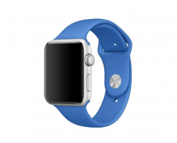 Ремешок силиконовый для Apple Watch 42/ 44 мм Sport Band, синий №24 Ремешок силиконовый для Apple Watch 42/ 44 мм Sport Band, синий №24