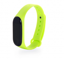 Ремешок силиконовый для Mi Band 3/ 4, салатовый №6 Ремешок силиконовый для Mi Band 3/ 4, салатовый №6