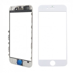 Стекло дисплея для переклейки iPhone 5 в сборе с рамкой и OCA пленкой, белое Стекло дисплея для переклейки iPhone 5 в сборе с рамкой и OCA пленкой, белое