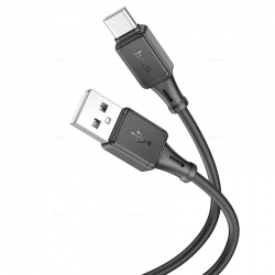 USB кабель Type-C HOCO X101 Assistant silicone (100см, 3.0A), черный USB кабель Type-C HOCO X101 Assistant silicone (100см, 3.0A), черный