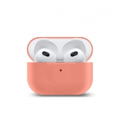 Чехол-бокс для Apple Airpods 3 силиконовый, папайи №4 Чехол-бокс для Apple Airpods 3 силиконовый, папайи №4