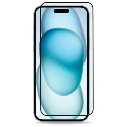 Защитное стекло iPhone 16 Plus (6.7), полное покрытие, черное (тех упаковка)