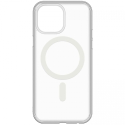 Чехол силиконовый MagSafe iPhone 15 Plus, прозрачный