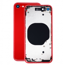 Задняя крышка/ Корпус iPhone SE 2020 в сборе с рамкой, красный (CE)
