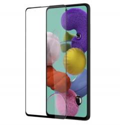 Защитное стекло Samsung A51/ S20 FE/ M40S/ M31S XMART 9D, черное (тех упаковка)