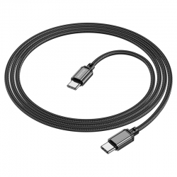 USB-C кабель BOROFONE BX87 Sharp 60W Type-C to Type-C (100см. 3A), черный