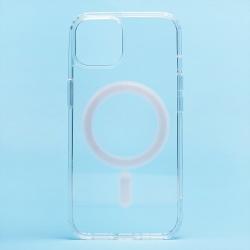 Чехол силиконовый MagSafe iPhone 14, прозрачный