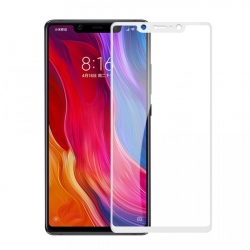 Защитное стекло Xiaomi Mi 7 полное покрытие, белое