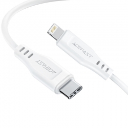 USB-C кабель ACEFAST C3-01 PD Type-C to Lightning (120см. 3A), белый USB-C кабель ACEFAST C3-01 PD Type-C to Lightning (120см. 3A), белый