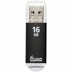 USB флеш-накопитель Smartbuy 16 GB USB 2.0 V-Cut, черный