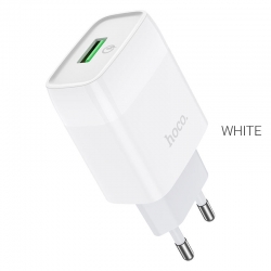 Сетевой адаптер HOCO C72Q QC3.0 / 18W, белый Сетевой адаптер HOCO C72Q QC3.0 / 18W, белый