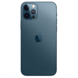 Задняя крышка iPhone 12 Pro Max стеклянная, легкая установка, синяя (Org)