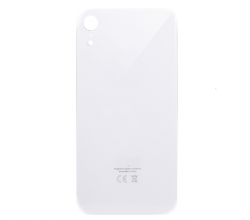 Задняя крышка iPhone XR стеклянная, легкая установка, белая (CE)