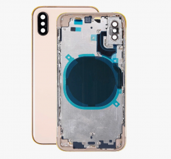 Задняя крышка/ Корпус iPhone XS в сборе с рамкой, золото (CE) Задняя крышка/ Корпус iPhone XS в сборе с рамкой, золото (CE)