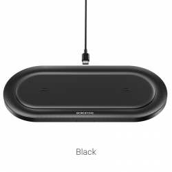 Беспроводное зарядное устройство BOROFONE BQ7 Prominent dual 10W Wireless Charger, черный