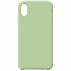 Чехол силиконовый гладкий Soft Touch iPhone XS Max, зеленый (без логотипа) Чехол силиконовый гладкий Soft Touch iPhone XS Max, зеленый (без логотипа)