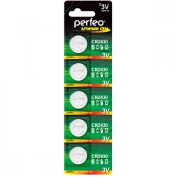 Батарейка Perfeo CR2430/5BL (3v, литиевая) упаковка 5 шт Батарейка Perfeo CR2430/5BL (3v, литиевая) упаковка 5 шт