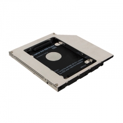 Адаптер-переходник (салазка) для дополнительного HDD/ SSD 2.5" в отсек ноутбука в DVD-ROM slim 9.5mm Адаптер-переходник (салазка) для дополнительного HDD/ SSD 2.5" в отсек ноутбука в DVD-ROM slim 9.5mm