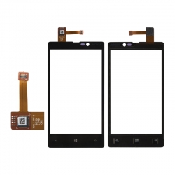 Тачскрин Nokia 820 Lumia с передней рамкой (Оригинал), Черный