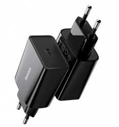 Сетевой адаптер Baseus Speed Mini 1C CCFS-SN01 (3A, 20W), черный