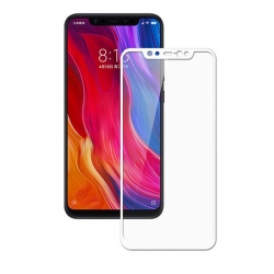 Защитное стекло Xiaomi Mi 8/ Mi 8 Pro полное покрытие, белое