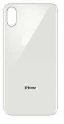 Задняя крышка iPhone X стеклянная, легкая установка, белая (CE)