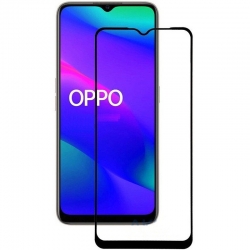 Защитное стекло OPPO A91/ A73/ F15/ F17/ Reno 3, черное (тех упаковка)