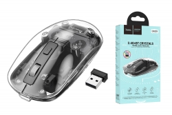 Мышь компьютерная беспроводная HOCO GM29 Mysterious dual-mode silent wireless mouse (USB, 2.4ГГц+ВТ, Мышь компьютерная беспроводная HOCO GM29 Mysterious dual-mode silent wireless mouse (USB, 2.4ГГц+ВТ,