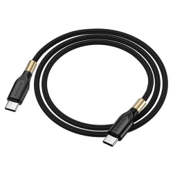 USB-C кабель BOROFONE BX92 Advantage Type-С to Type-С PD60W (3.0A, 100см), черный USB-C кабель BOROFONE BX92 Advantage Type-С to Type-С PD60W (3.0A, 100см), черный