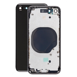 Задняя крышка/ Корпус iPhone 8 в сборе с рамкой, черный (CE)