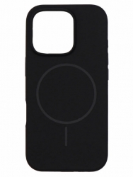 Чехол силиконовый MagSafe iPhone 16 Pro, черный