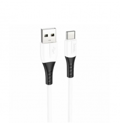 USB кабель Type-C HOCO X82 Silicone (100см, 3A), белый USB кабель Type-C HOCO X82 Silicone (100см, 3A), белый