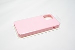 Чехол силиконовый гладкий Soft Touch iPhone 12 mini, розовый №6 (закрытый низ)