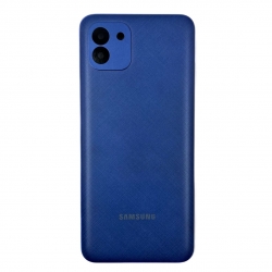 Задняя крышка для Samsung A03 SM-A035, синяя