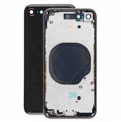 Задняя крышка/ Корпус iPhone SE 2020 в сборе с рамкой, черный (CE)
